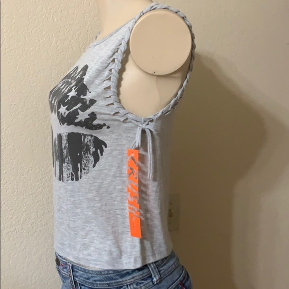 CRUSH BY ABC FAMILY T SHIRT SLEEVELESS JUNIOR Sz S - Picture 5 of 6